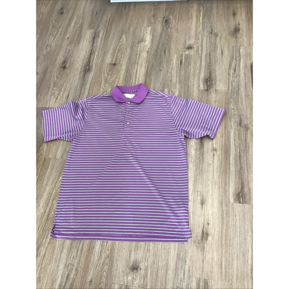Donald Ross Other - Donald Ross Sport Golf Polo Shirt Men's Blue Green Striped Shirt XL